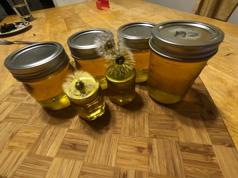 Dandelion honey made at the Loop Farmstead